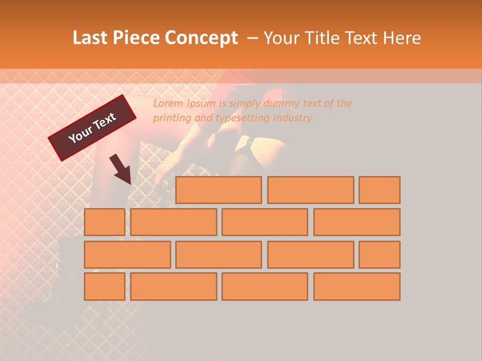 Female Beautiful Lingerie PowerPoint Template