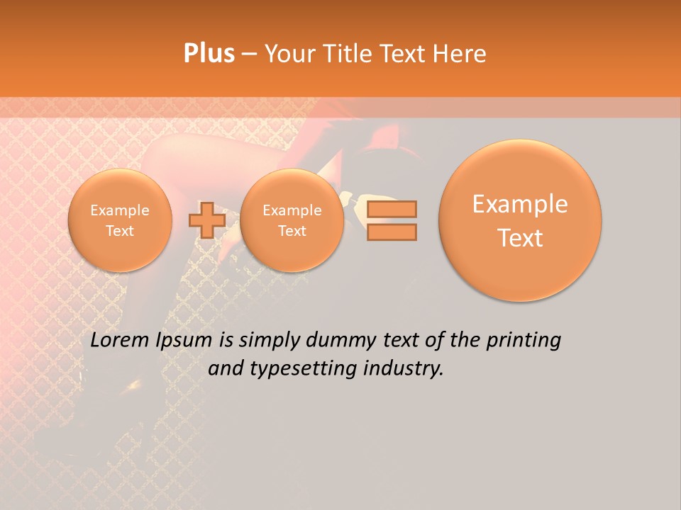 Female Beautiful Lingerie PowerPoint Template