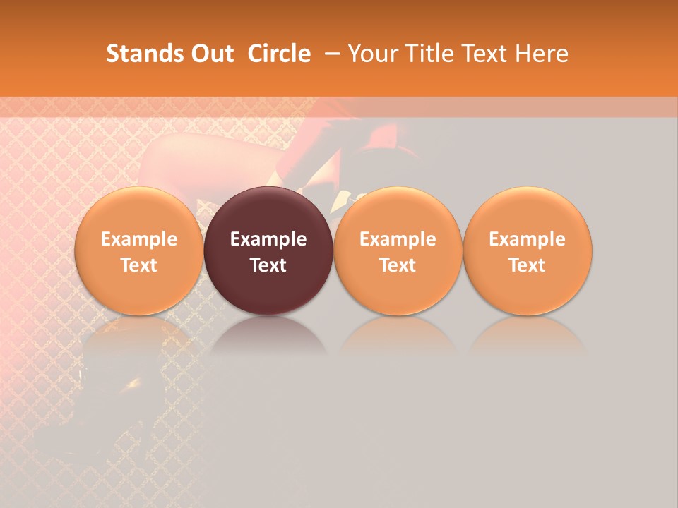 Female Beautiful Lingerie PowerPoint Template