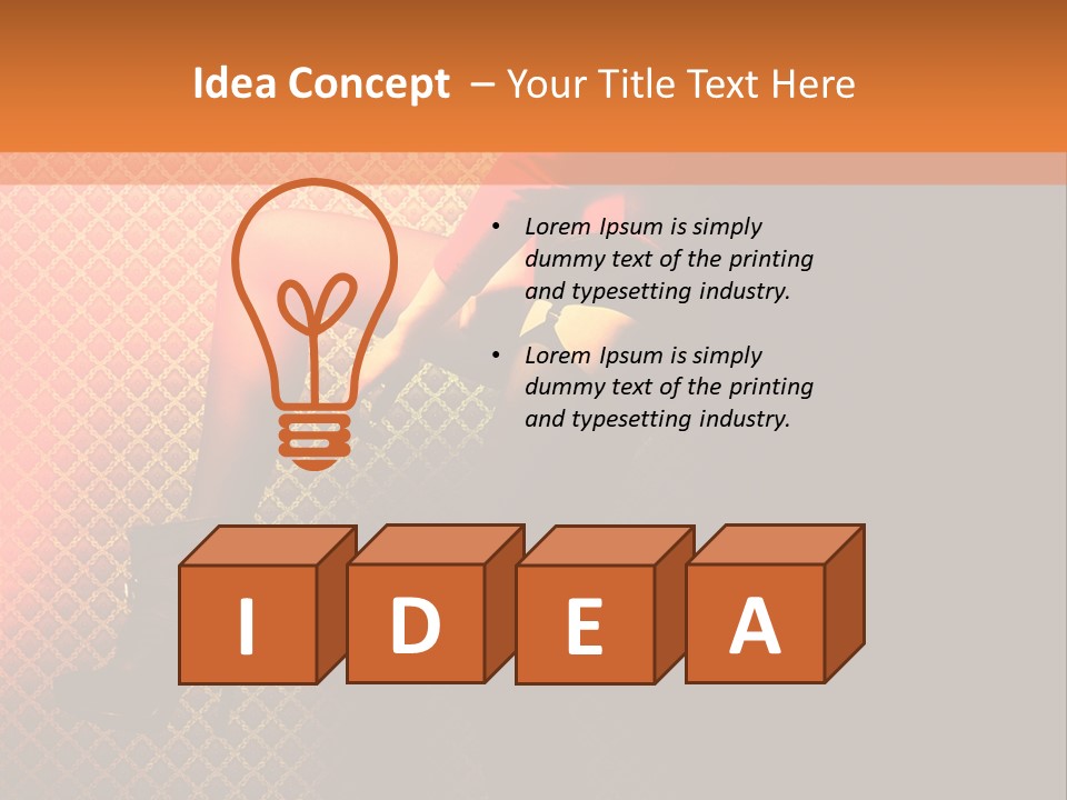 Female Beautiful Lingerie PowerPoint Template