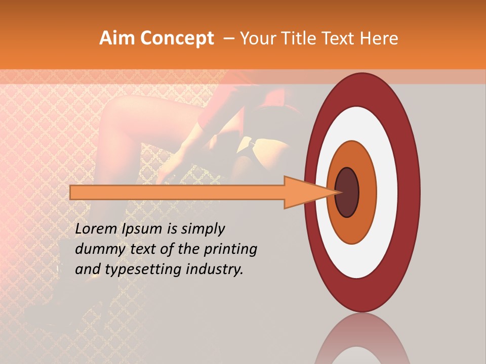 Female Beautiful Lingerie PowerPoint Template