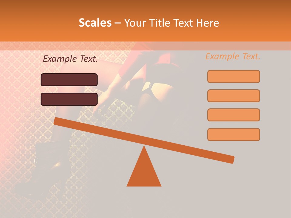 Female Beautiful Lingerie PowerPoint Template