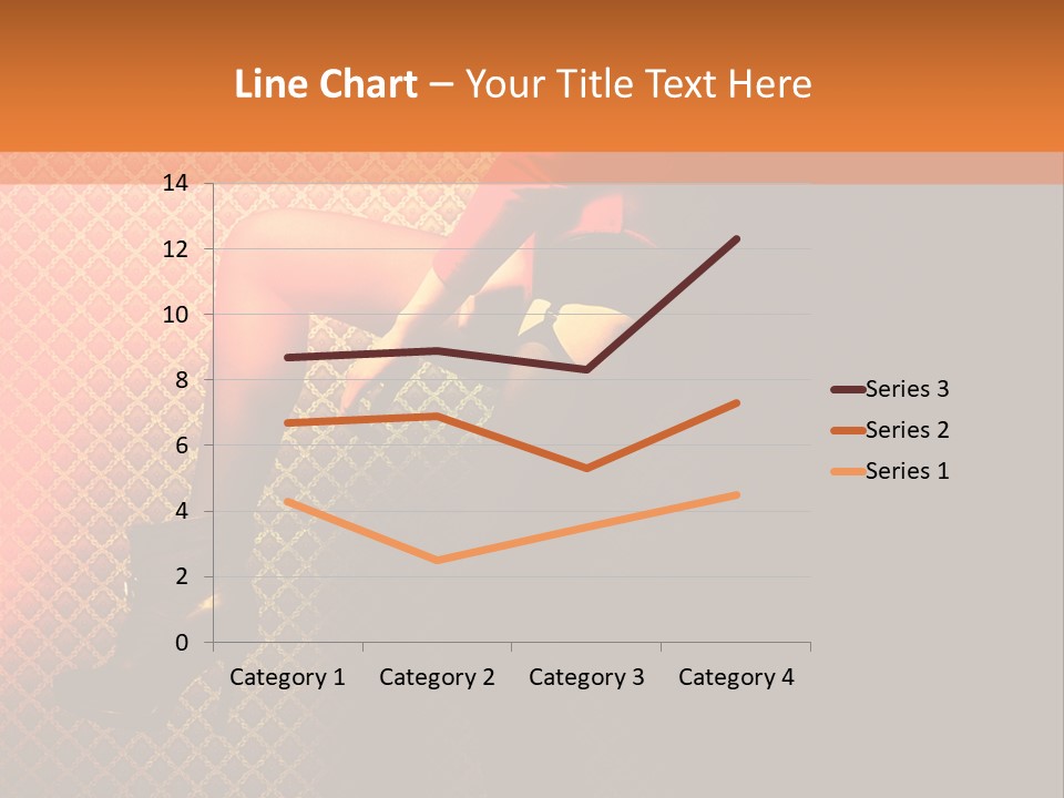 Female Beautiful Lingerie PowerPoint Template