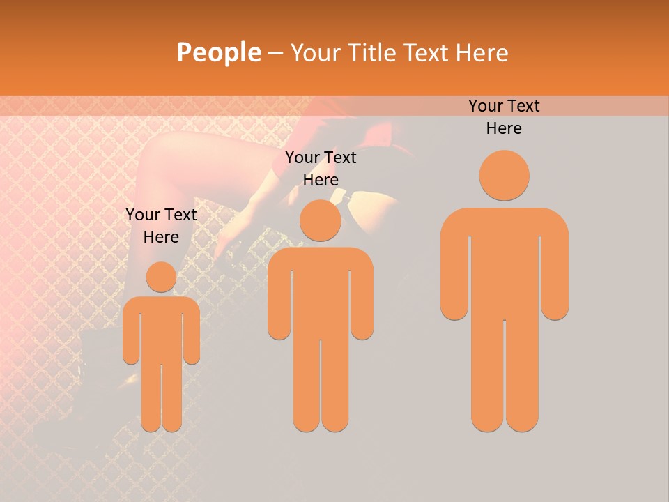 Female Beautiful Lingerie PowerPoint Template