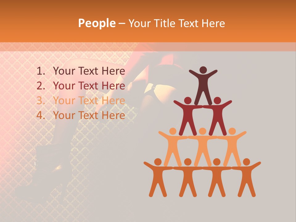 Female Beautiful Lingerie PowerPoint Template