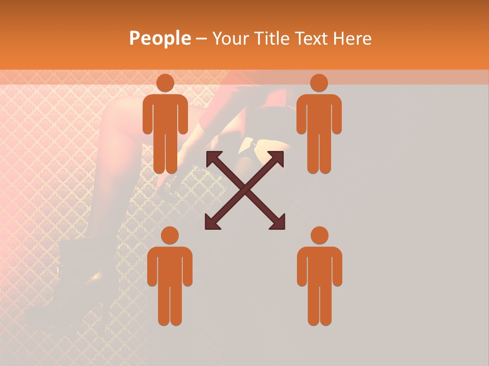 Female Beautiful Lingerie PowerPoint Template