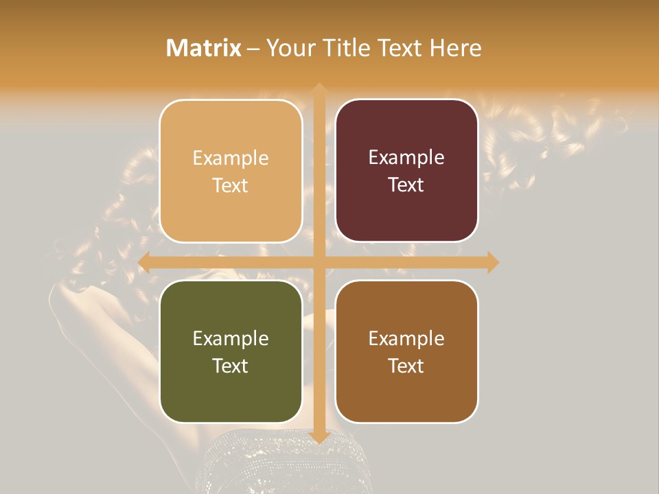 Copy Space Portrait Lips PowerPoint Template