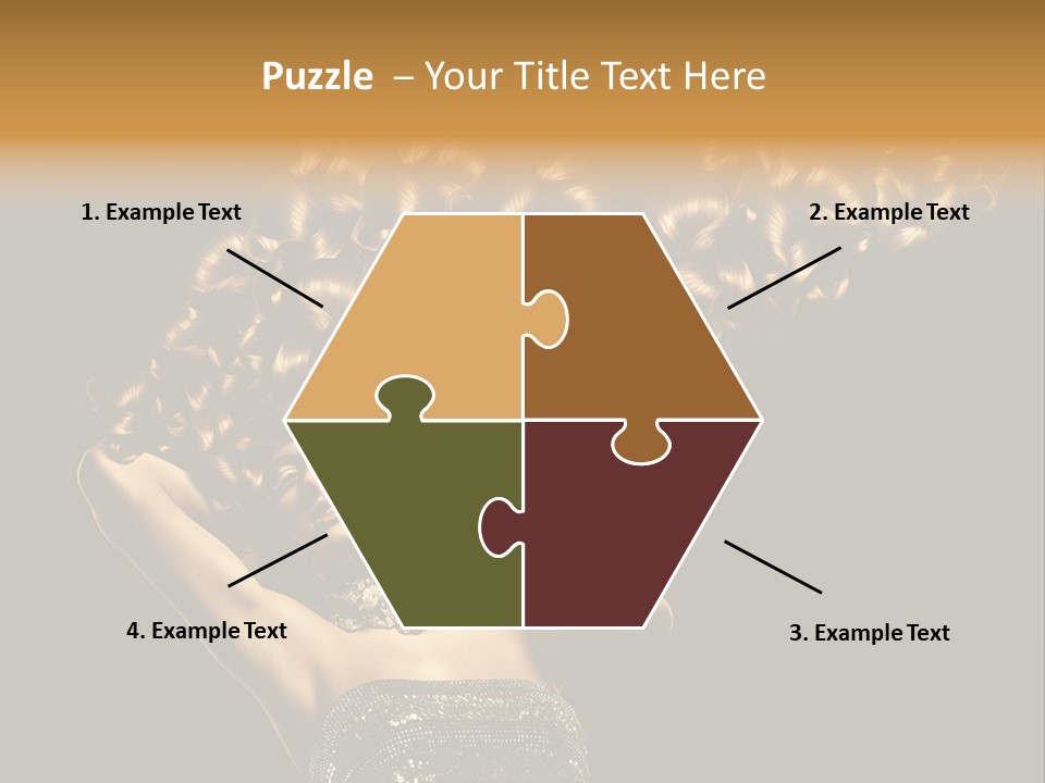 Copy Space Portrait Lips PowerPoint Template