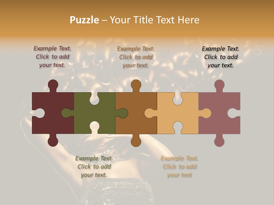 Copy Space Portrait Lips PowerPoint Template