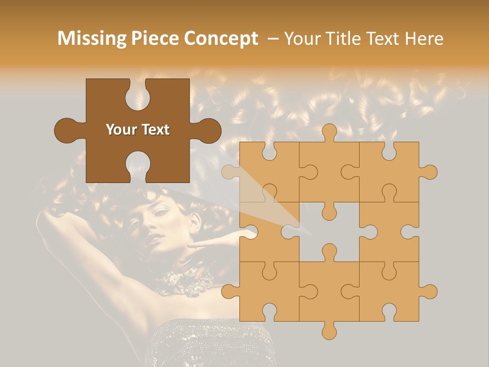 Copy Space Portrait Lips PowerPoint Template