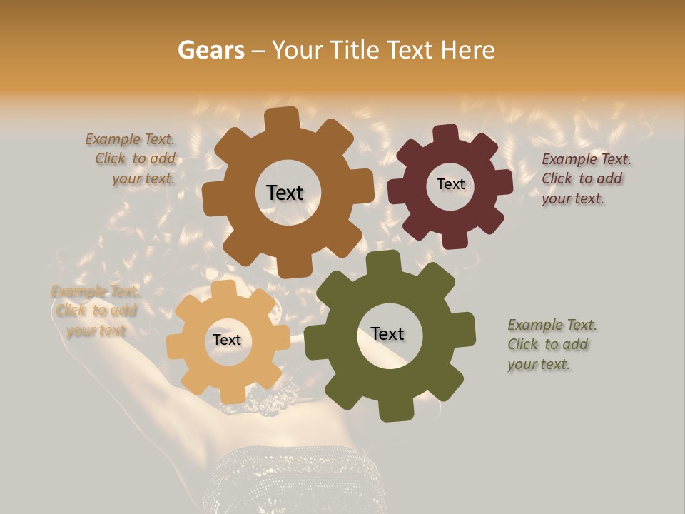 Copy Space Portrait Lips PowerPoint Template