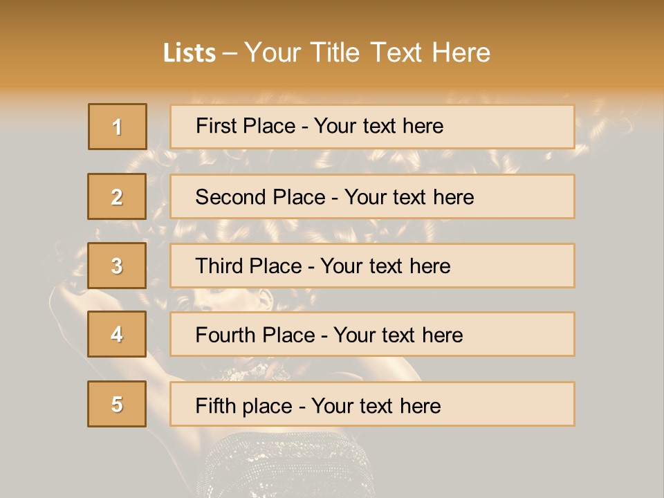 Copy Space Portrait Lips PowerPoint Template