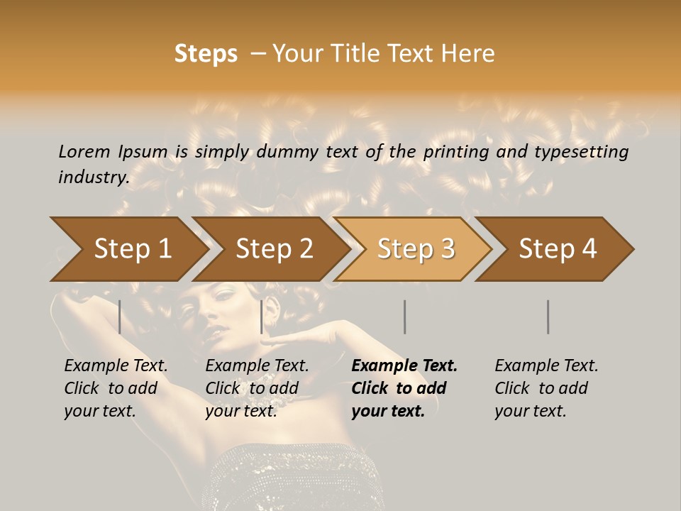 Copy Space Portrait Lips PowerPoint Template