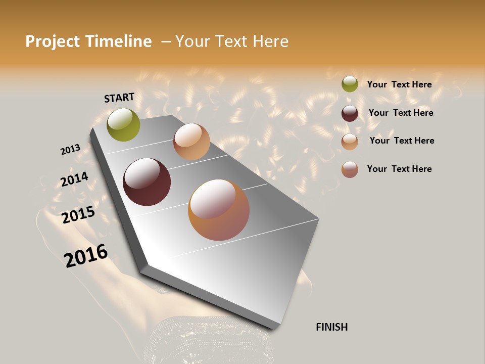 Copy Space Portrait Lips PowerPoint Template