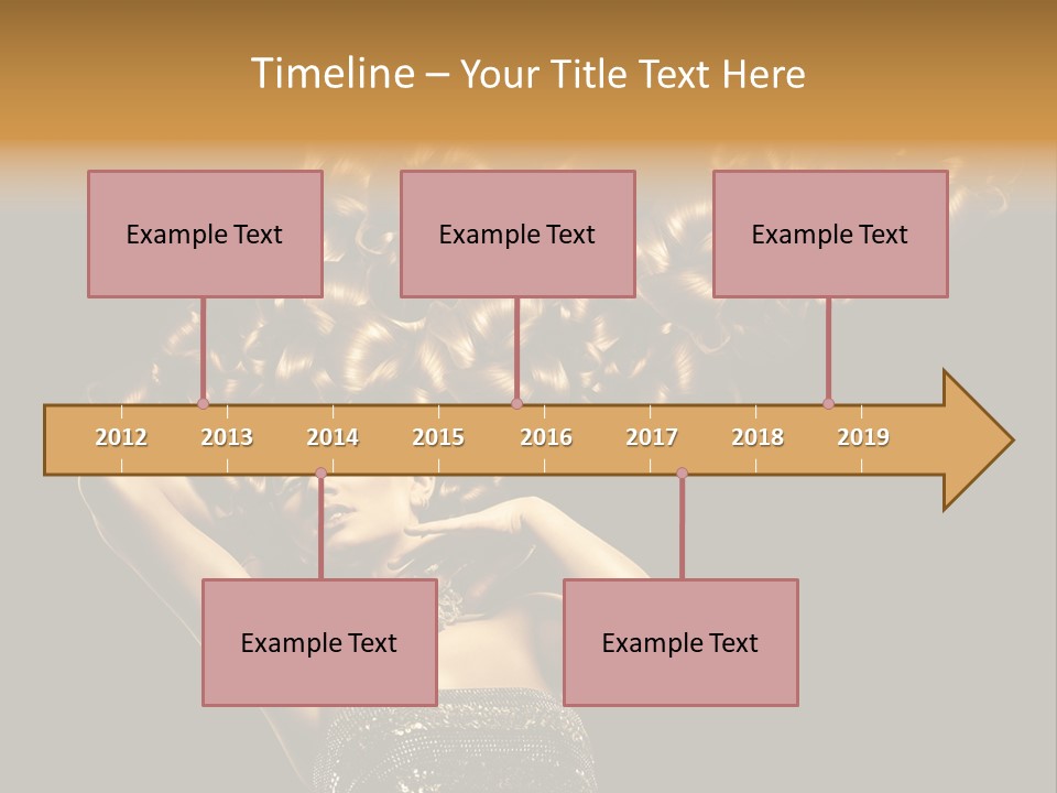 Copy Space Portrait Lips PowerPoint Template