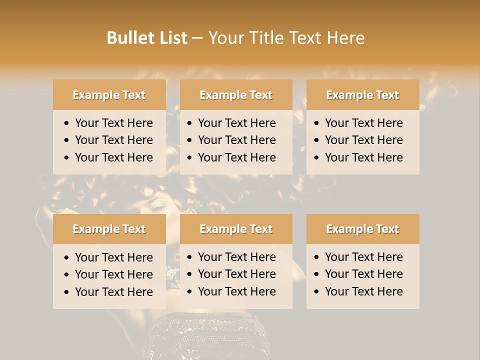 Copy Space Portrait Lips PowerPoint Template