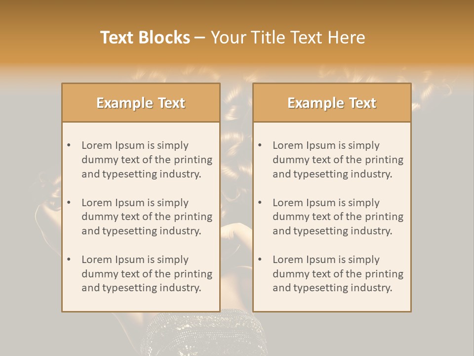 Copy Space Portrait Lips PowerPoint Template