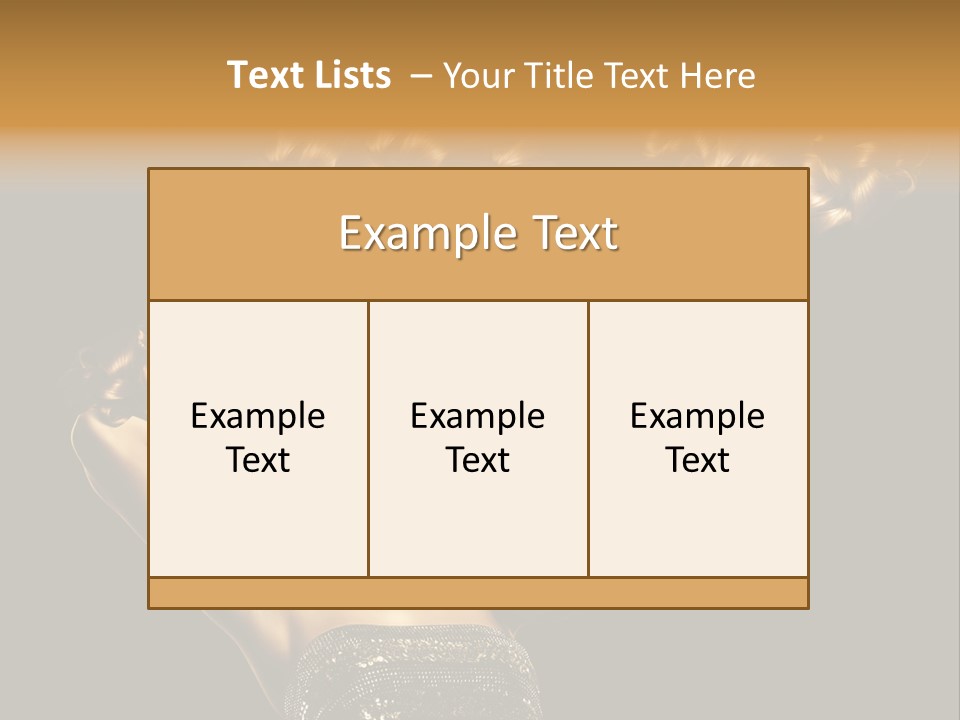 Copy Space Portrait Lips PowerPoint Template