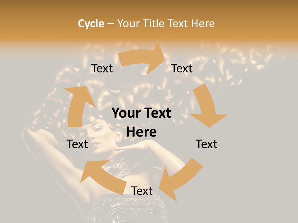 Copy Space Portrait Lips PowerPoint Template