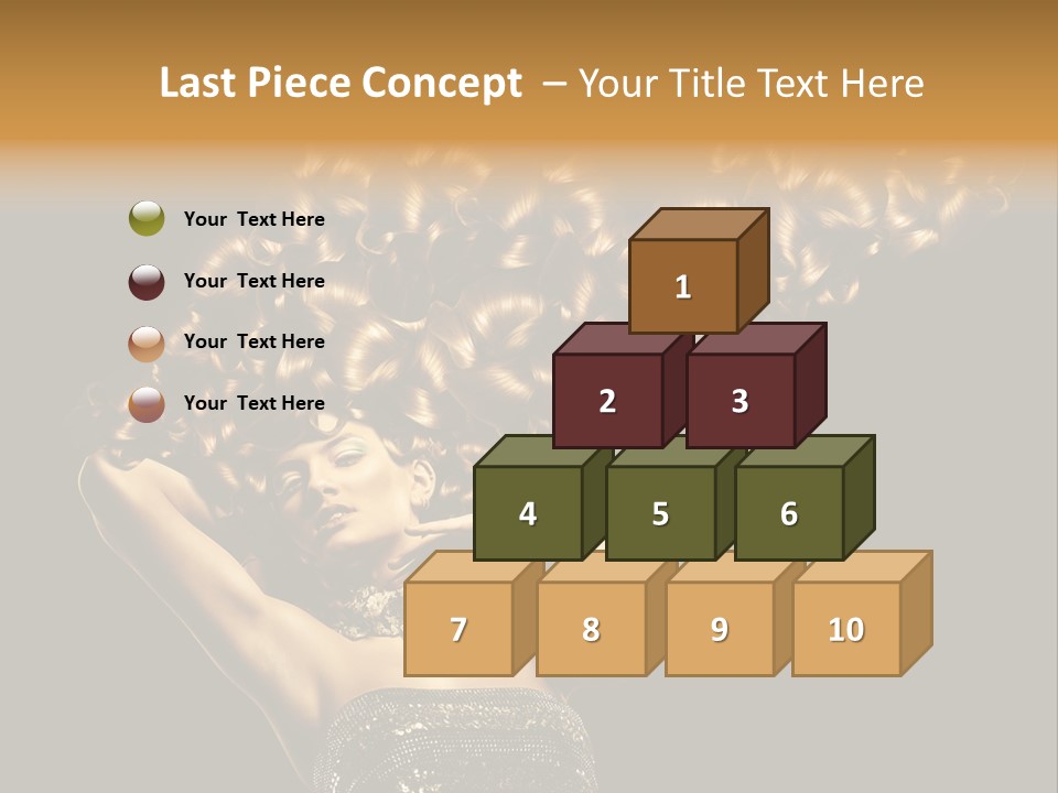 Copy Space Portrait Lips PowerPoint Template