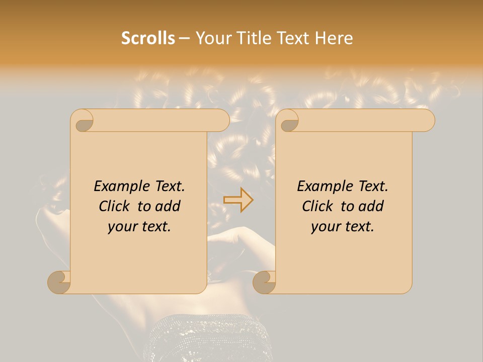 Copy Space Portrait Lips PowerPoint Template