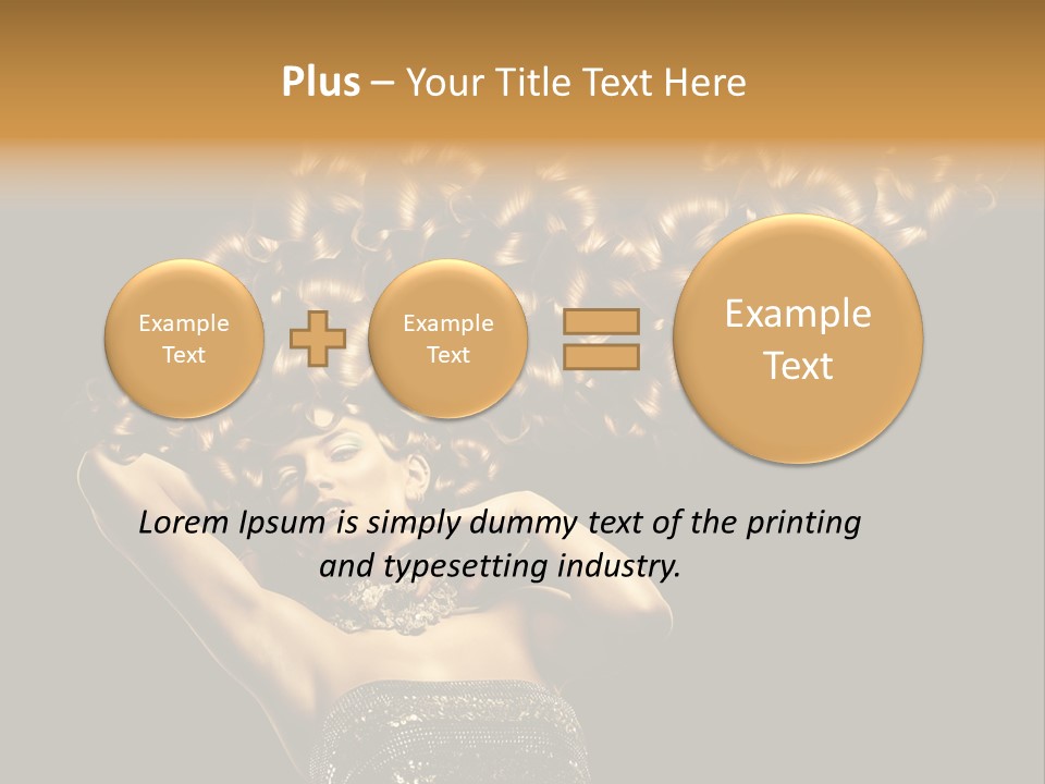 Copy Space Portrait Lips PowerPoint Template