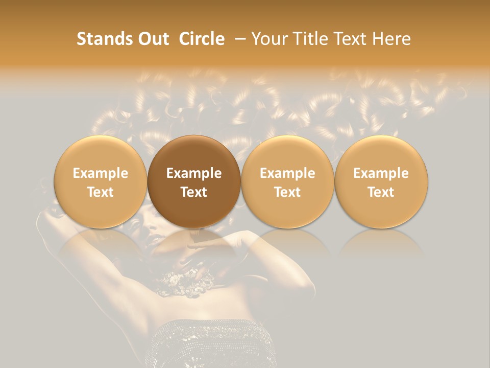 Copy Space Portrait Lips PowerPoint Template