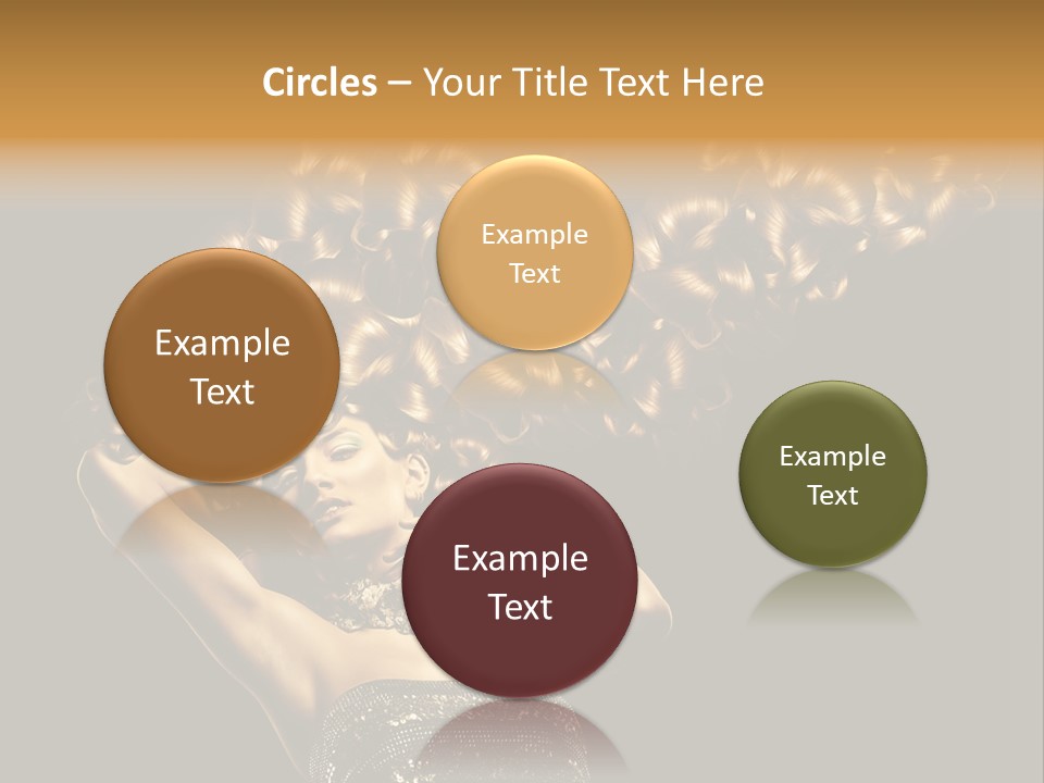 Copy Space Portrait Lips PowerPoint Template