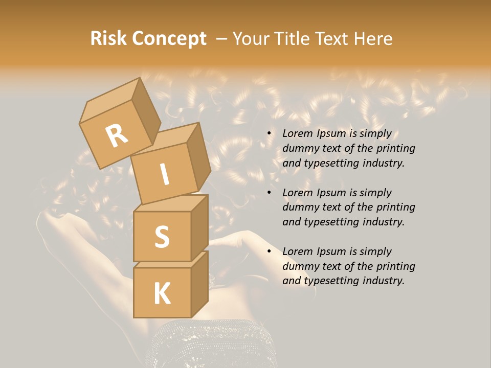 Copy Space Portrait Lips PowerPoint Template