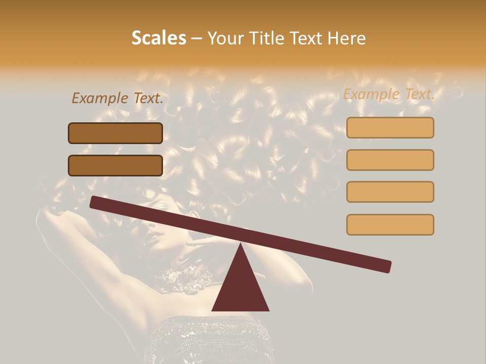 Copy Space Portrait Lips PowerPoint Template