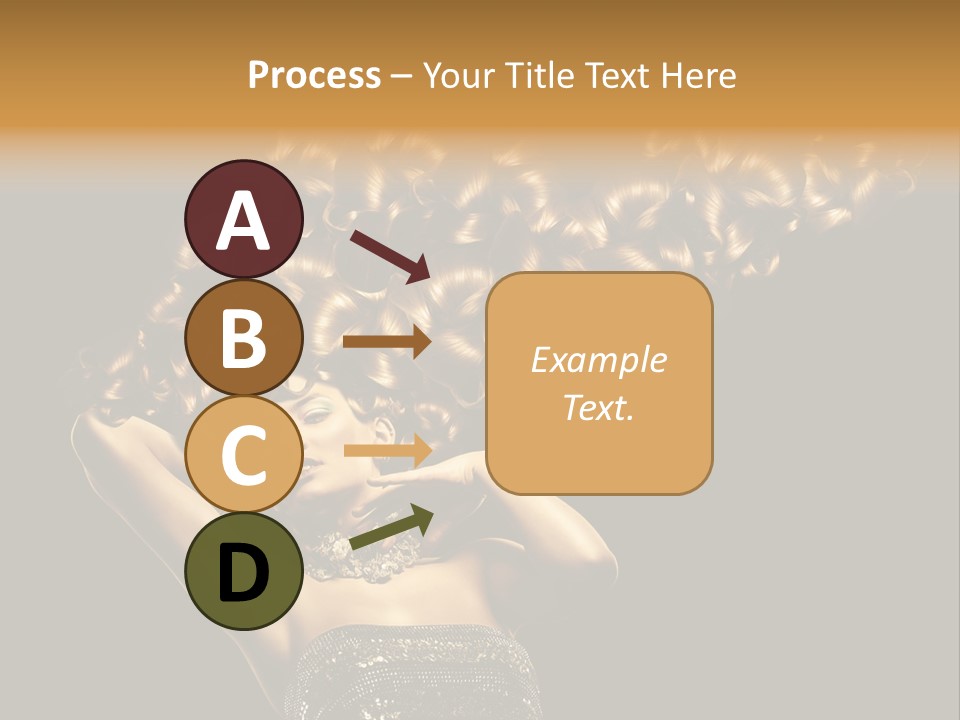 Copy Space Portrait Lips PowerPoint Template