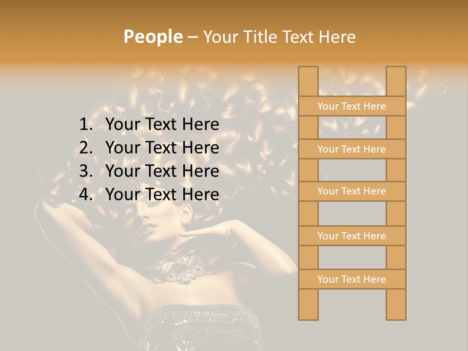 Copy Space Portrait Lips PowerPoint Template