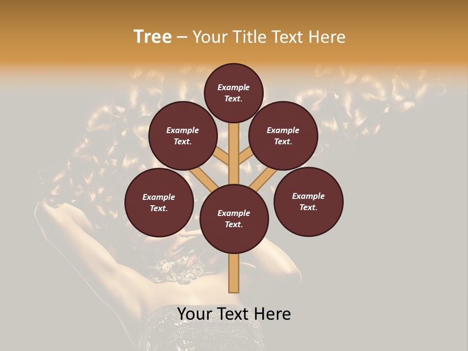 Copy Space Portrait Lips PowerPoint Template