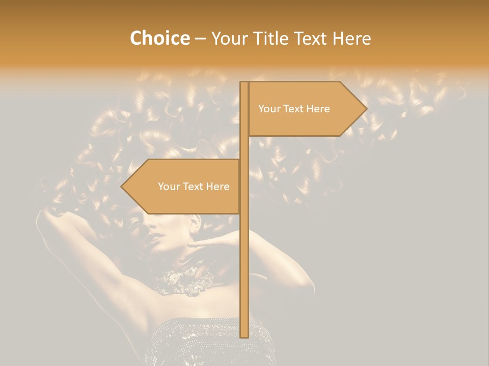 Copy Space Portrait Lips PowerPoint Template