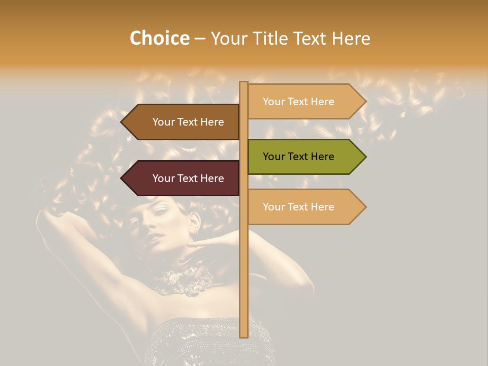 Copy Space Portrait Lips PowerPoint Template