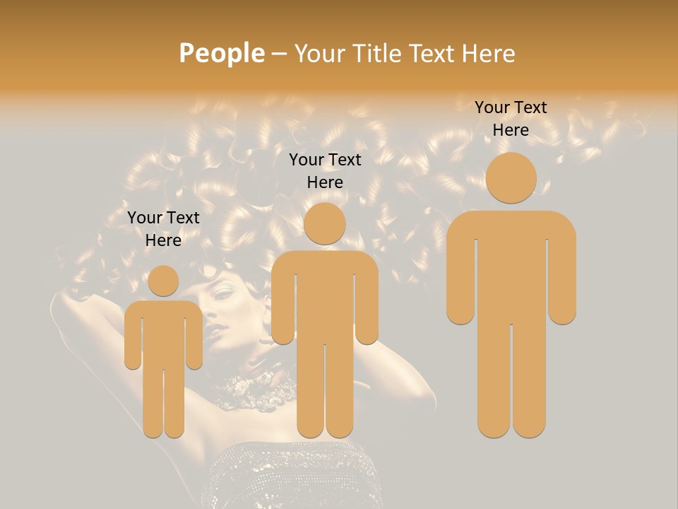 Copy Space Portrait Lips PowerPoint Template