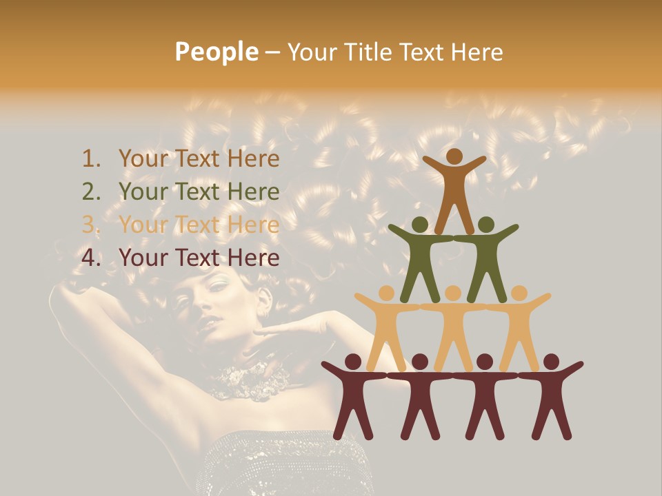 Copy Space Portrait Lips PowerPoint Template