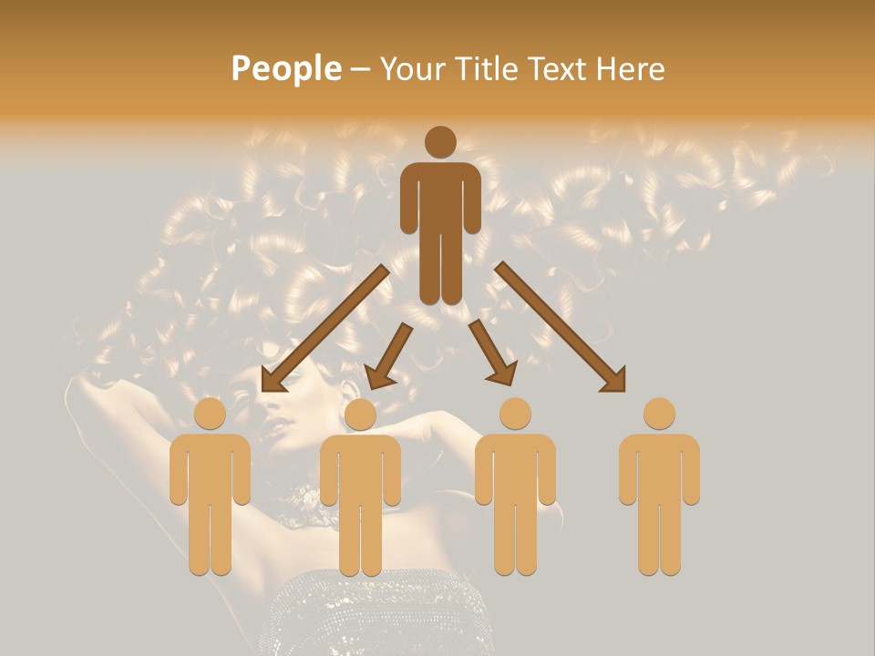 Copy Space Portrait Lips PowerPoint Template