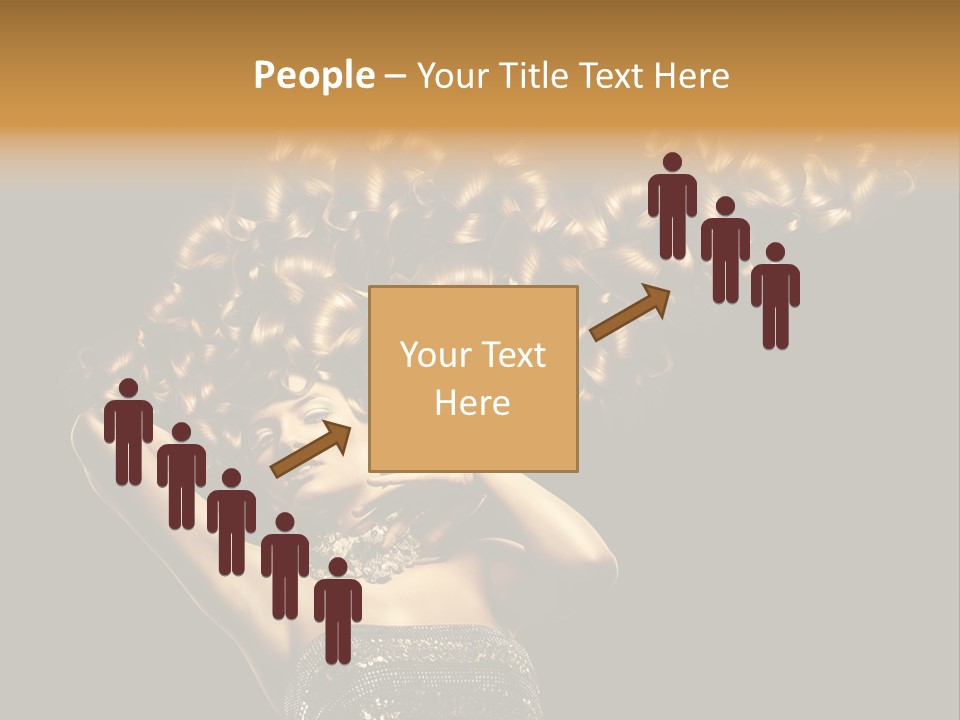 Copy Space Portrait Lips PowerPoint Template