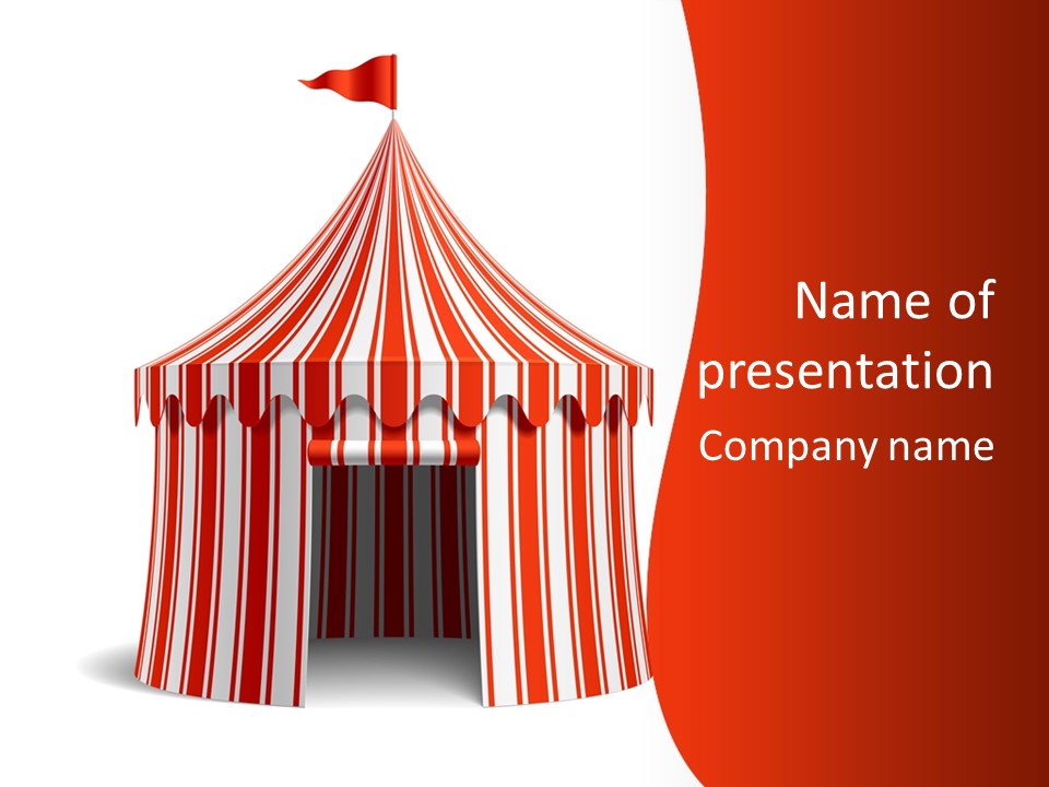 Entertainment Circus Tent PowerPoint Template