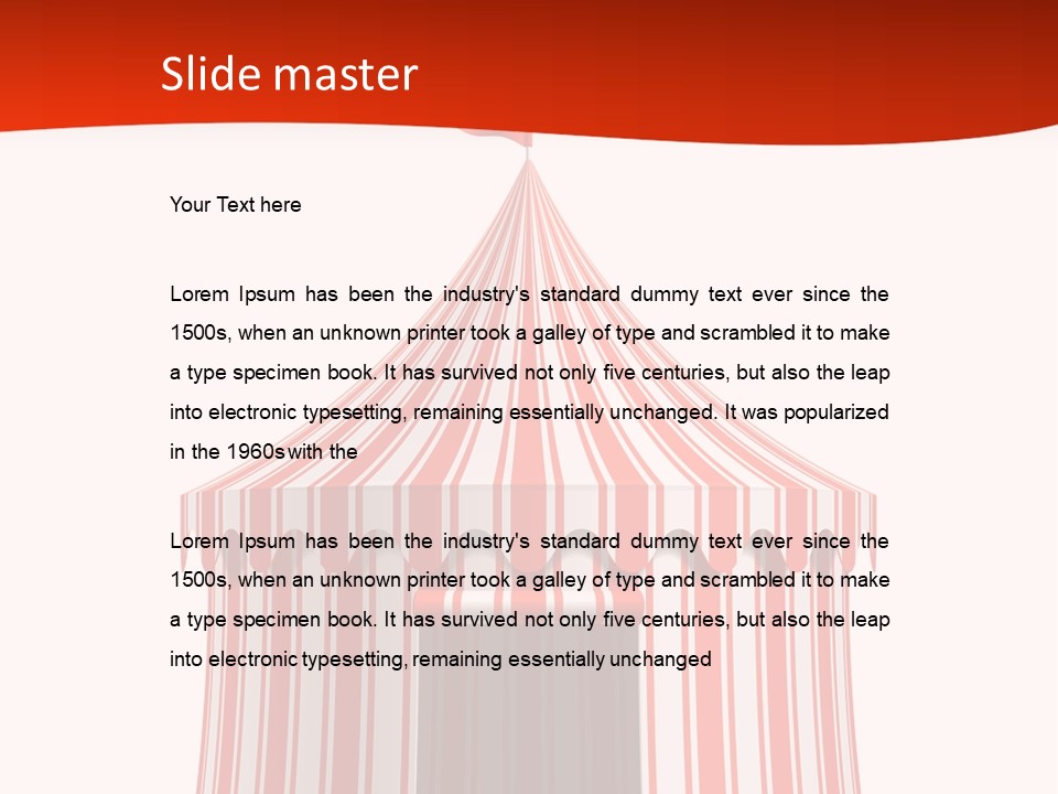 Entertainment Circus Tent PowerPoint Template