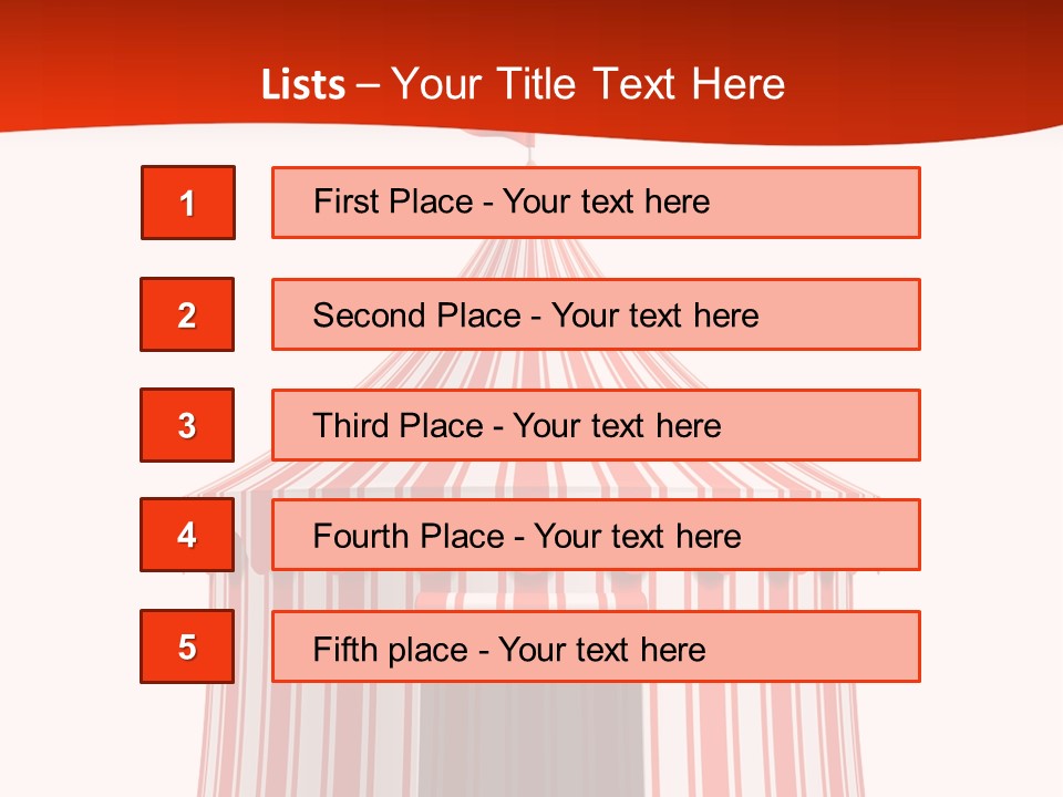 Entertainment Circus Tent PowerPoint Template