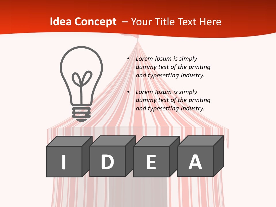 Entertainment Circus Tent PowerPoint Template