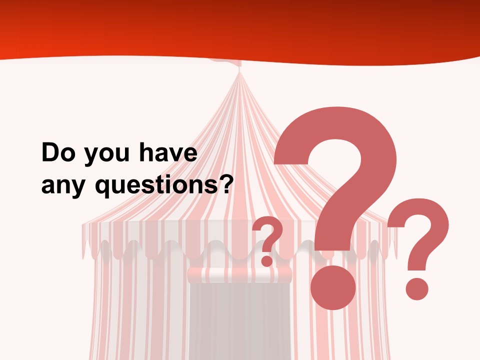 Entertainment Circus Tent PowerPoint Template