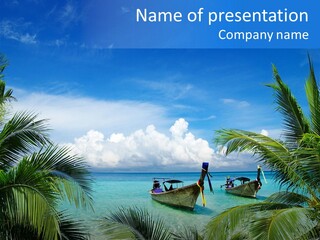 Travel Beautiful Sunshine PowerPoint Template