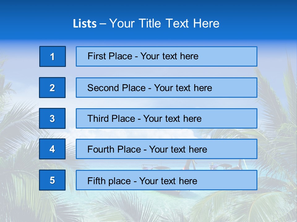 Travel Beautiful Sunshine PowerPoint Template