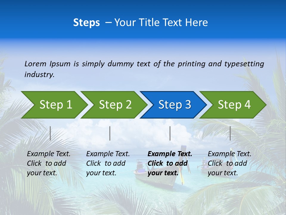 Travel Beautiful Sunshine PowerPoint Template