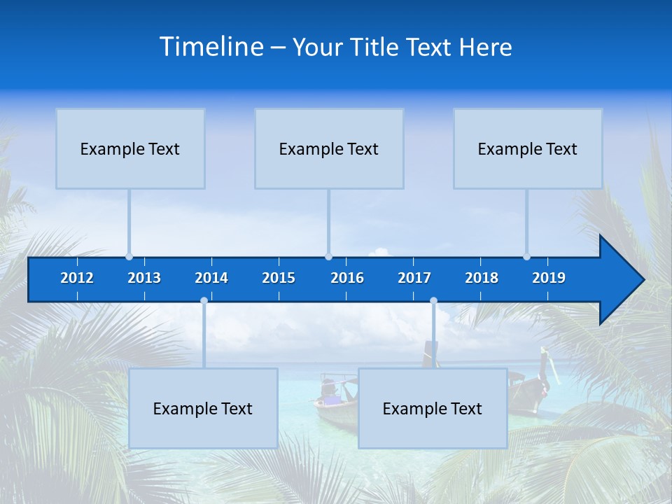 Travel Beautiful Sunshine PowerPoint Template