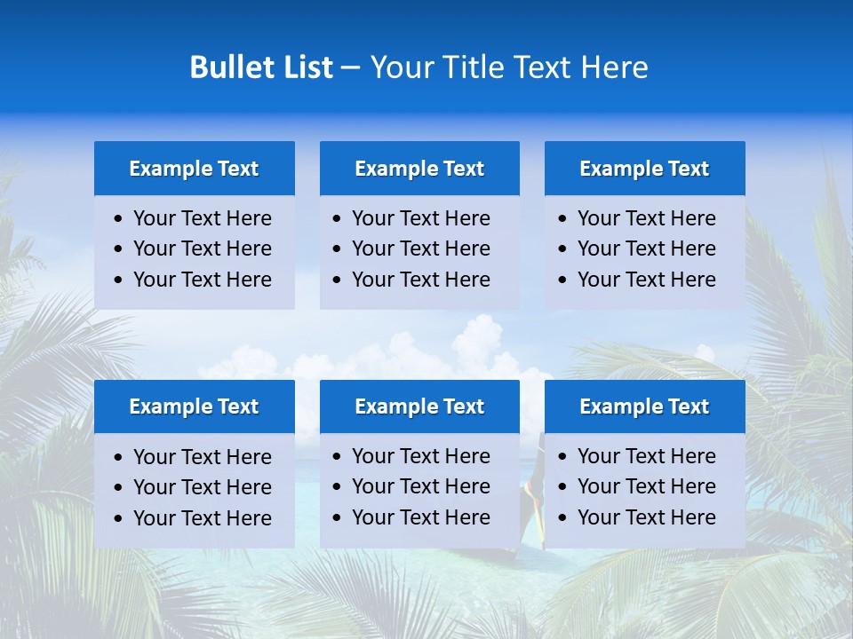 Travel Beautiful Sunshine PowerPoint Template