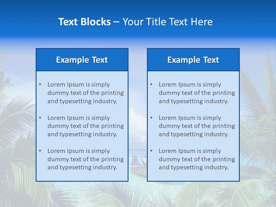 Travel Beautiful Sunshine PowerPoint Template